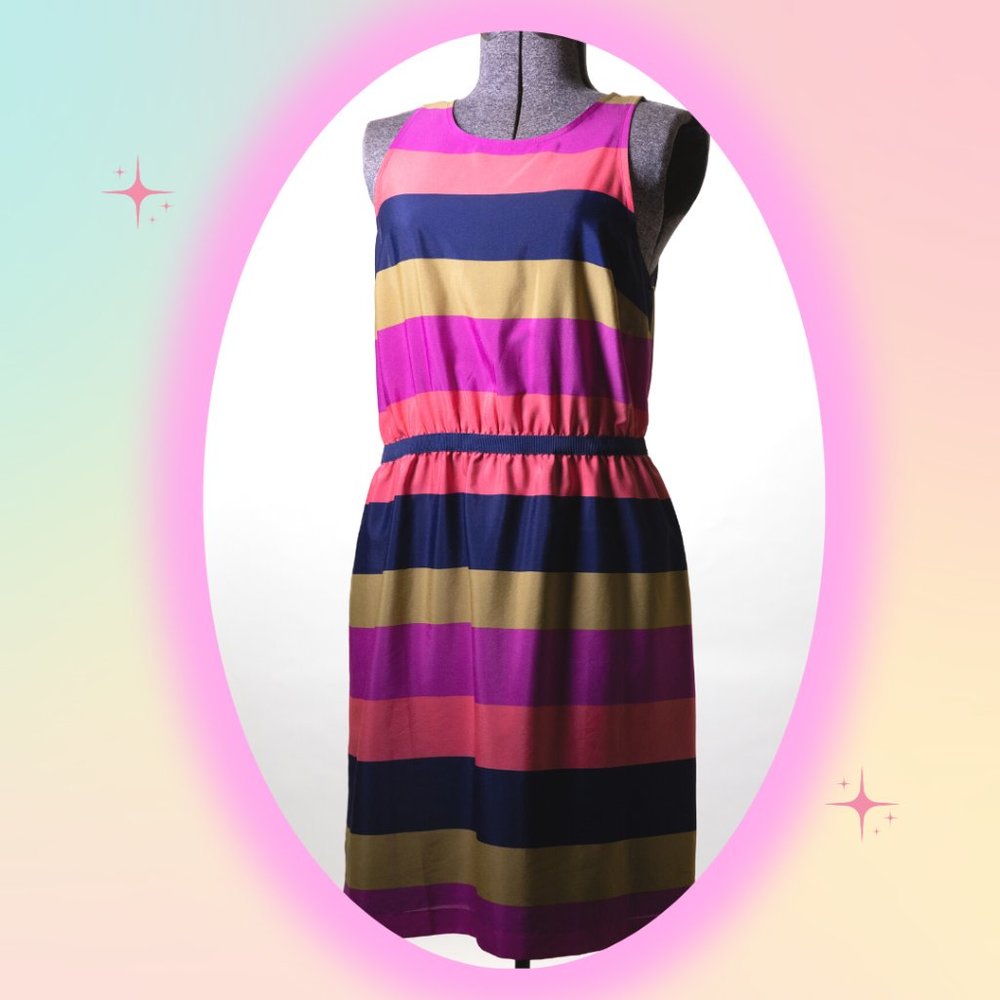 LOFT dress / spring dress / striped dress / casual dress / Medium